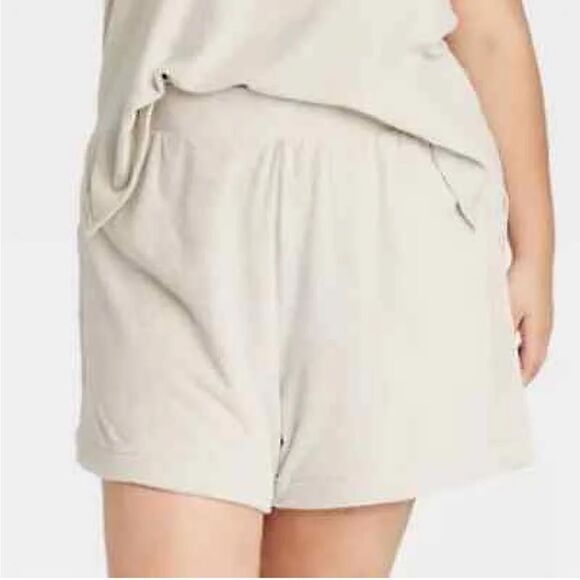 A New Day Women’s Terry Cloth Pull On Shorts, Size 4X, NWT - Picture 1 of 9